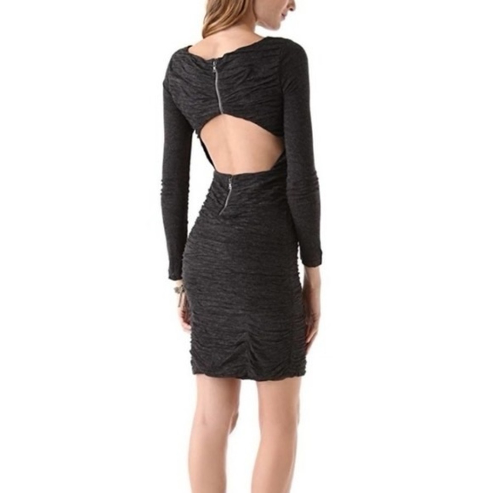 Alice + Olivia Ruched Open Back Dress